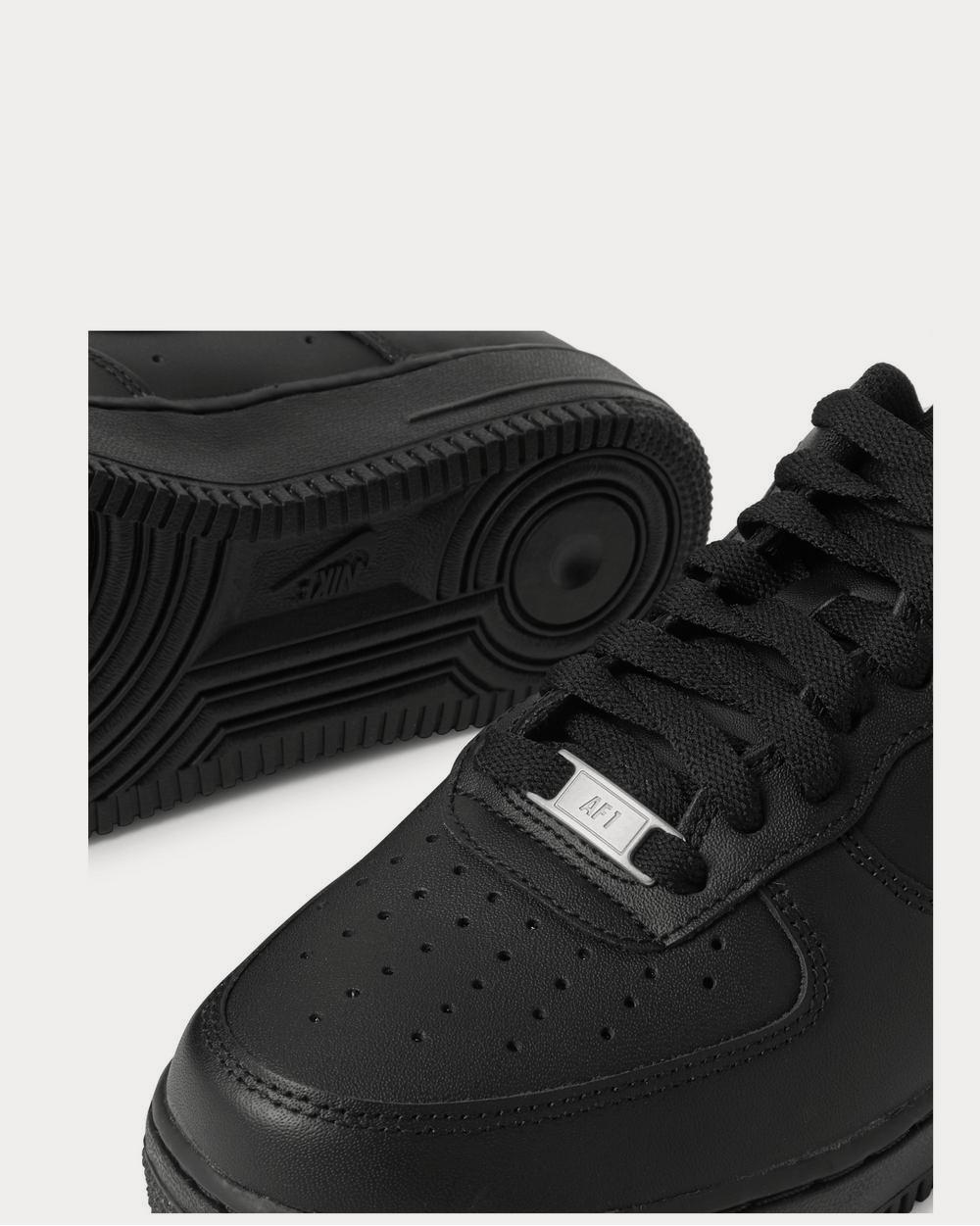 Nike Air Force 1 '07 Leather  Black low top sneakers - 4