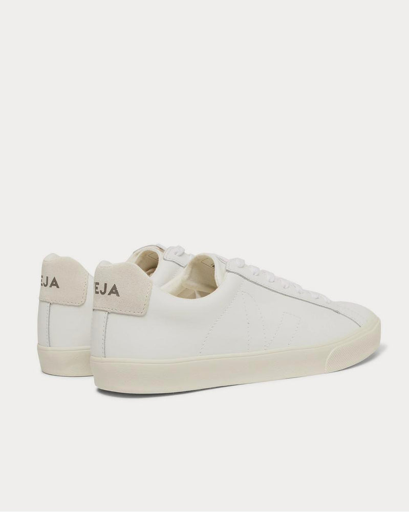 Veja Esplar Suede-Trimmed Leather  White low top sneakers - 4