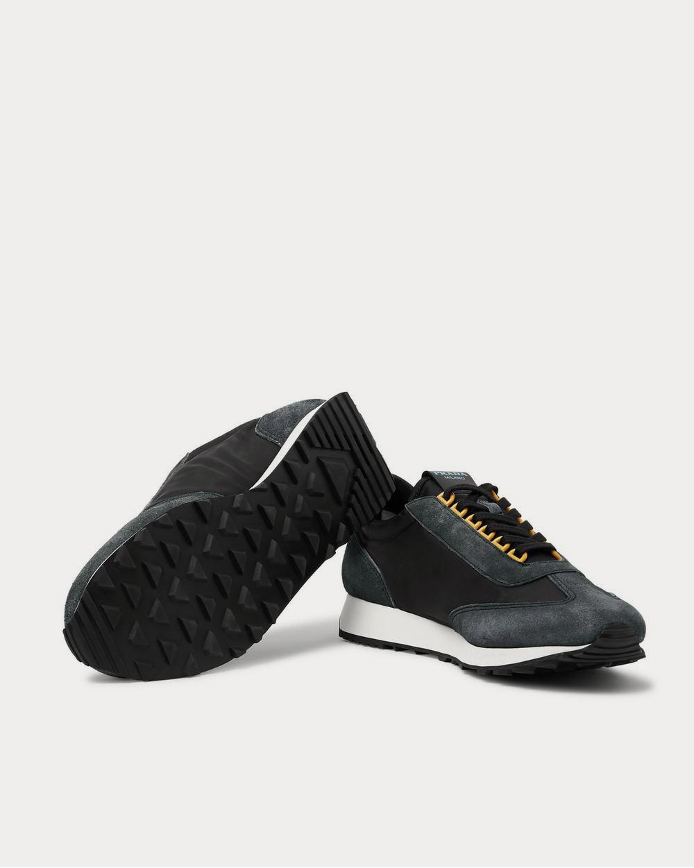 Prada Milano 70 Nylon and Suede  Black low top sneakers - 3