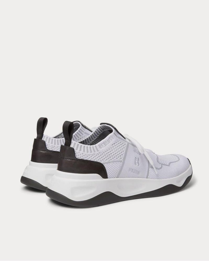 Berluti Leather-Trimmed Mesh  White low top sneakers - 3