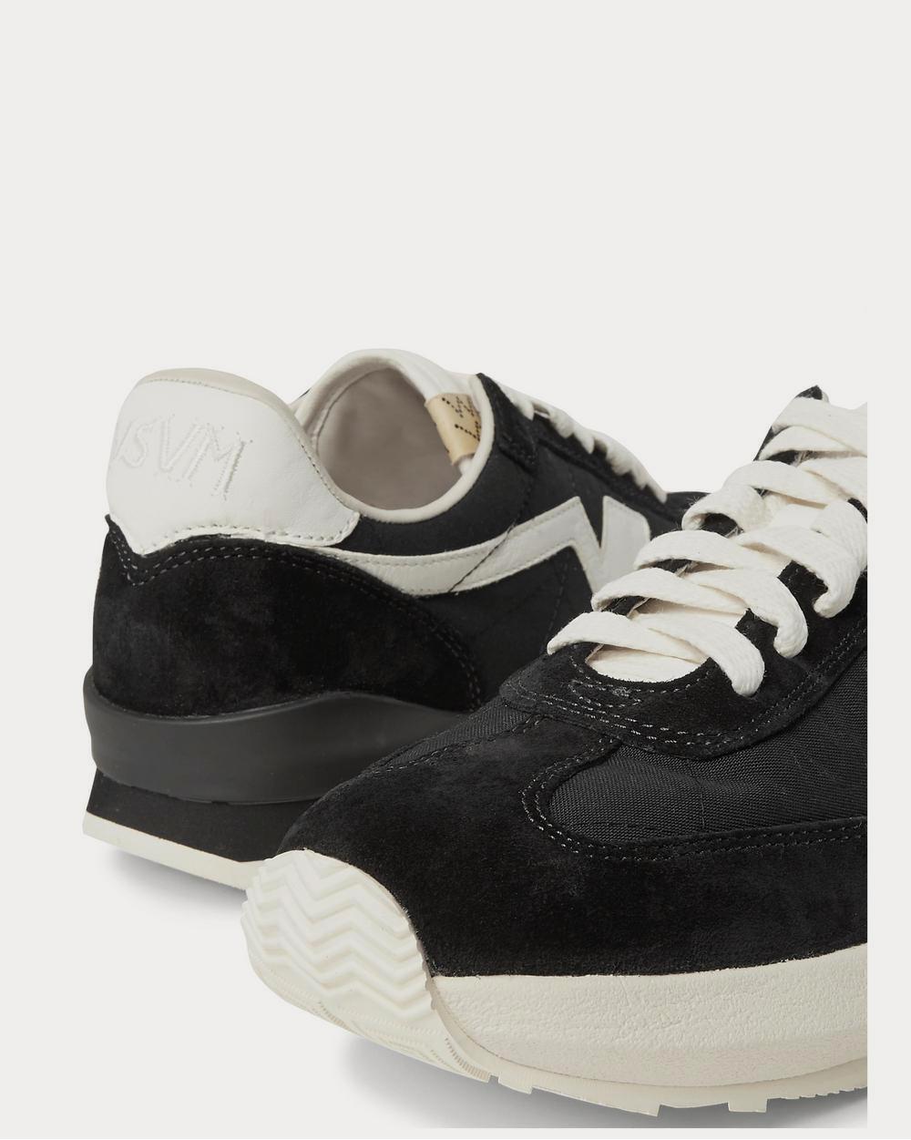 Visvim FKT Runner Suede- and Leather-Trimmed Nylon-Blend  Black low top sneakers - 4