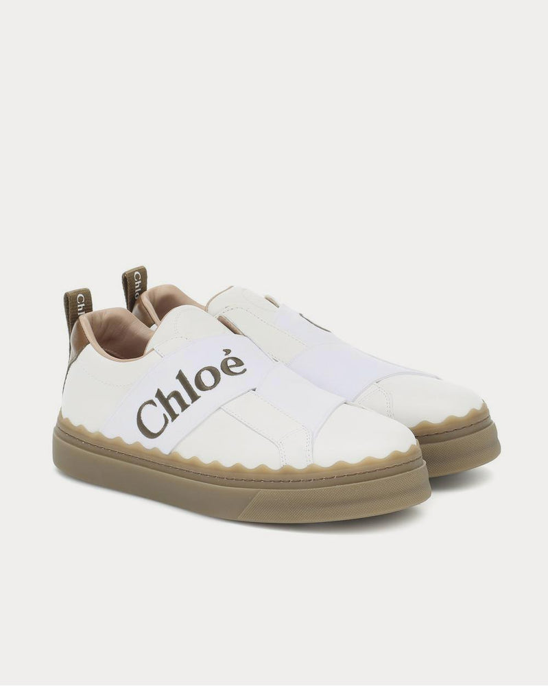 Chloé Lauren leather Grove Brown Slip On Sneakers - 2