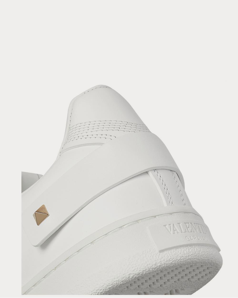 Valentino Backnet Perforated Leather  White low top sneakers - 5