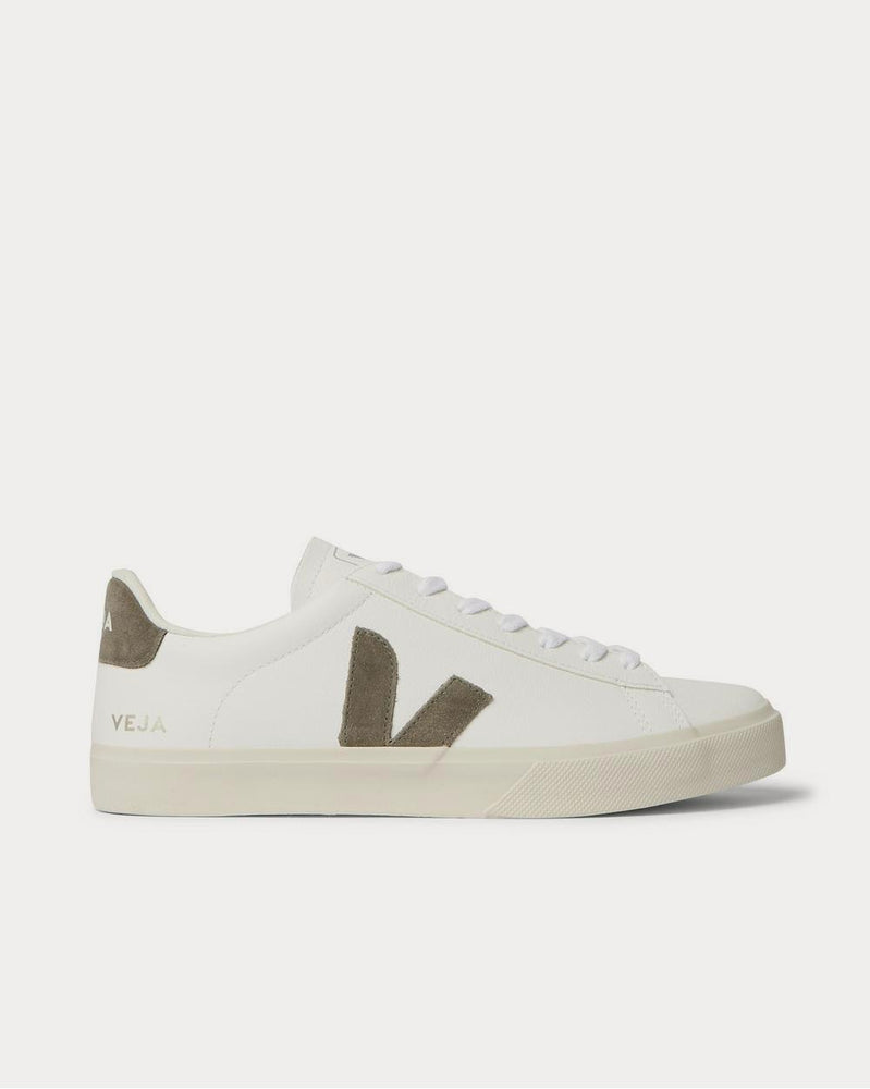 Veja Campo Suede-Trimmed Leather  White low top sneakers - 1