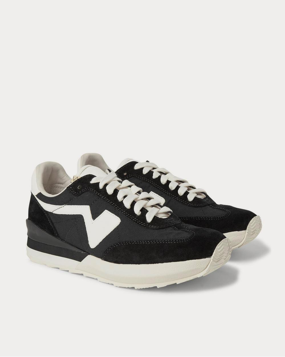 Visvim FKT Runner Suede- and Leather-Trimmed Nylon-Blend  Black low top sneakers - 2