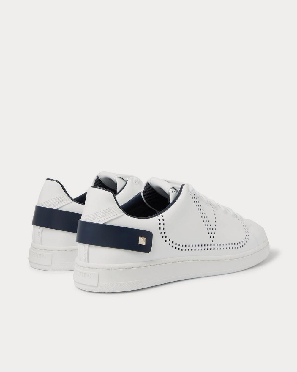 Valentino Net Perforated Leather  White low top sneakers - 4