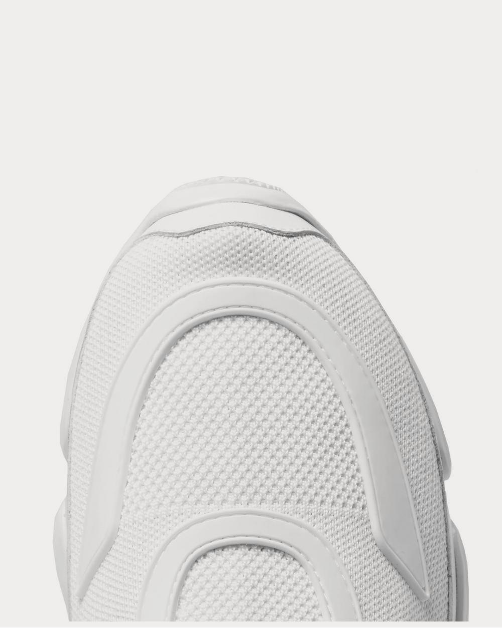 Prada Cloudbust Stretch-Knit and Rubber High-Top Slip-On  White high top sneakers - 5