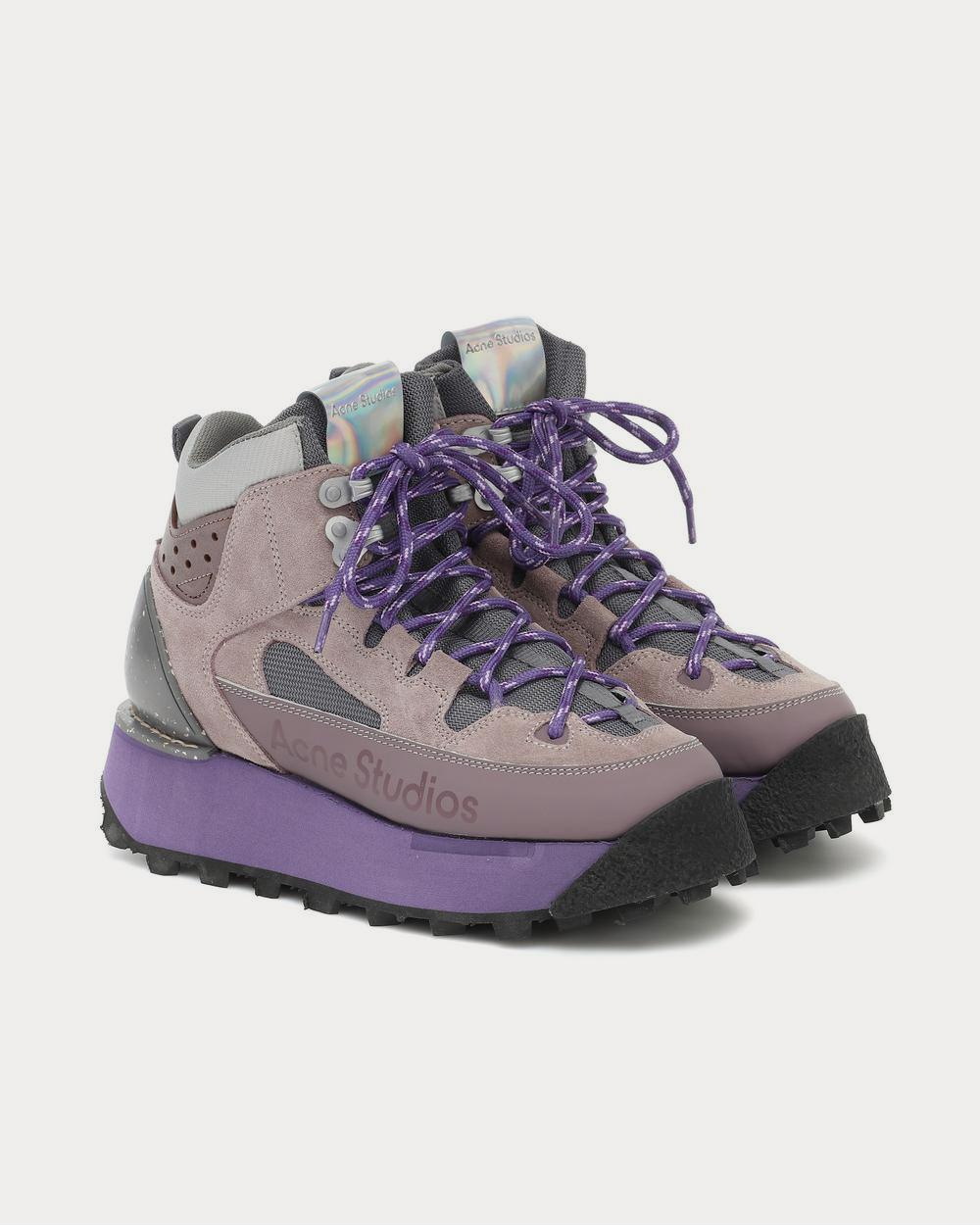 Acne Studios Trekking platform Dusty Purple High Top Sneakers - 2