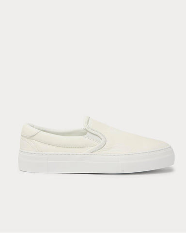 Diemme Garda Full-Grain Leather Slip-On  Off-white slip on sneakers