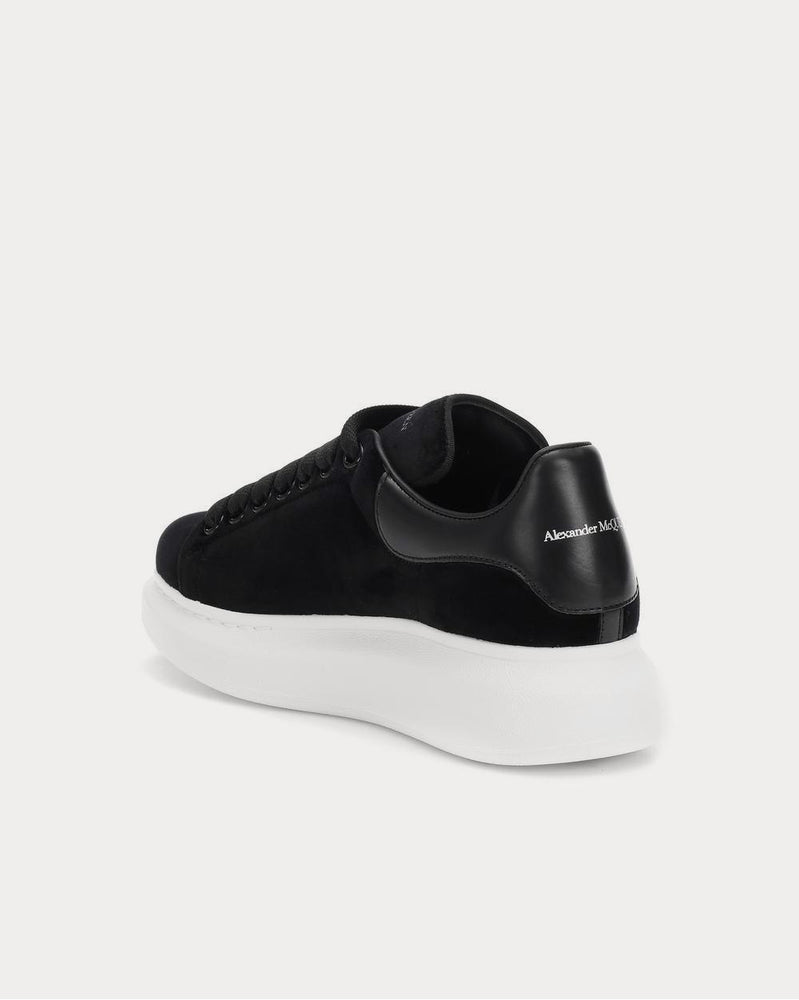 Alexander McQueen Velvet Black Low Top Sneakers - 3