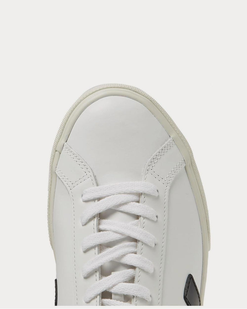 Veja Esplar Rubber-Trimmed Leather  White low top sneakers - 5