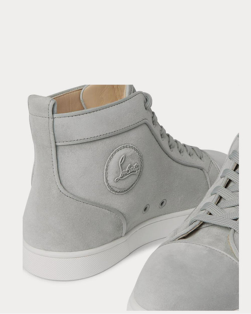 Louis Orlato Grosgrain-Trimmed Suede High-Top Sneakers