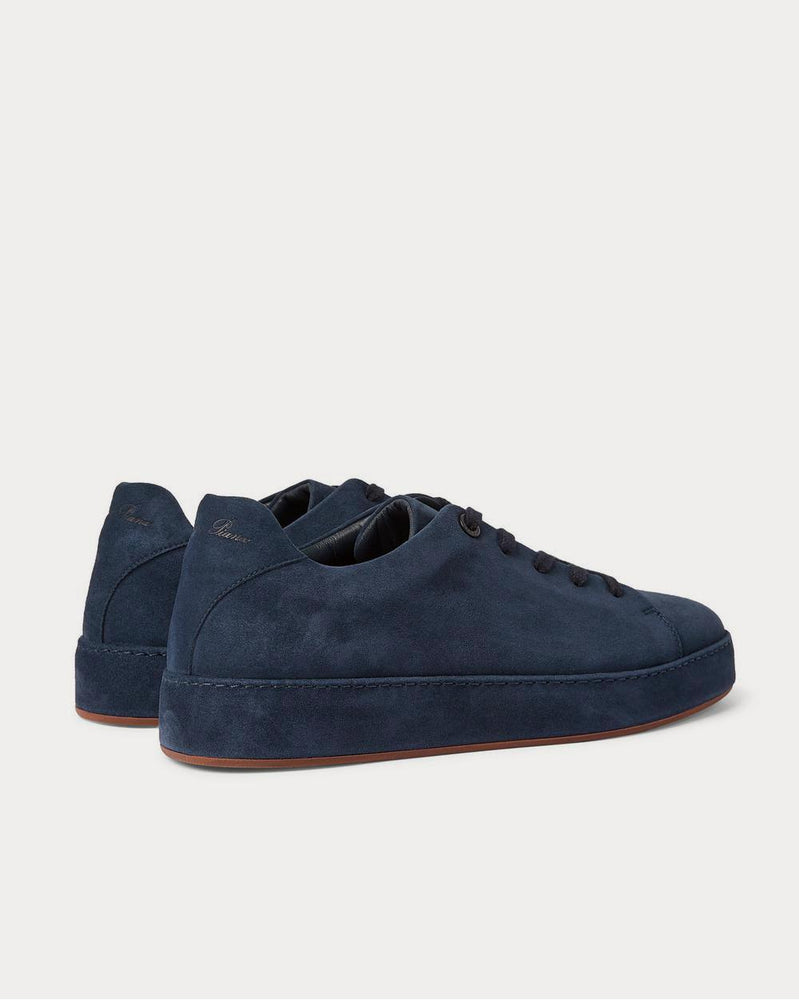 Loro Piana Nuages Suede  Navy low top sneakers - 3