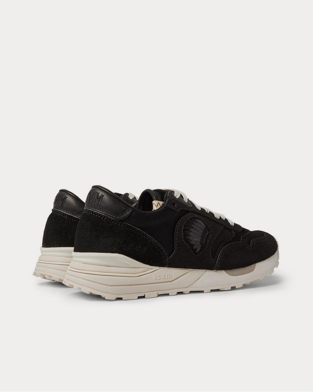 Visvim Roland Leather-Trimmed Suede and Mesh  Black low top sneakers - 4