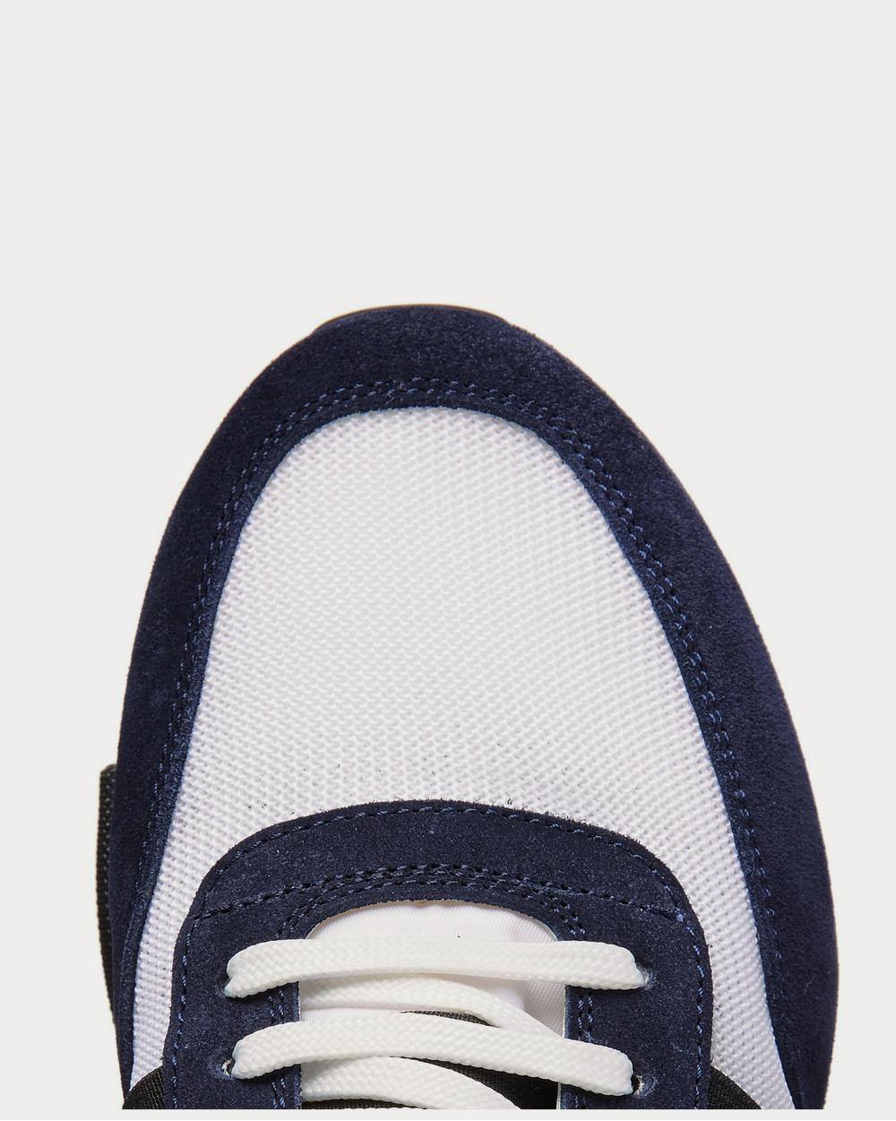 Moncler - Horace Suede and Mesh  Navy low top sneakers