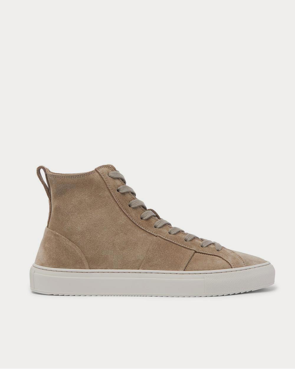 Mr P. Larry Suede  Taupe high top sneakers - 1