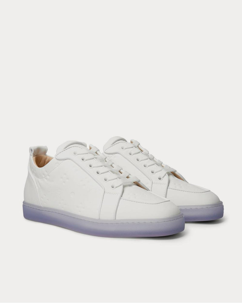 Christian Louboutin Rantulow Orlato Debossed Leather  White low top sneakers - 2