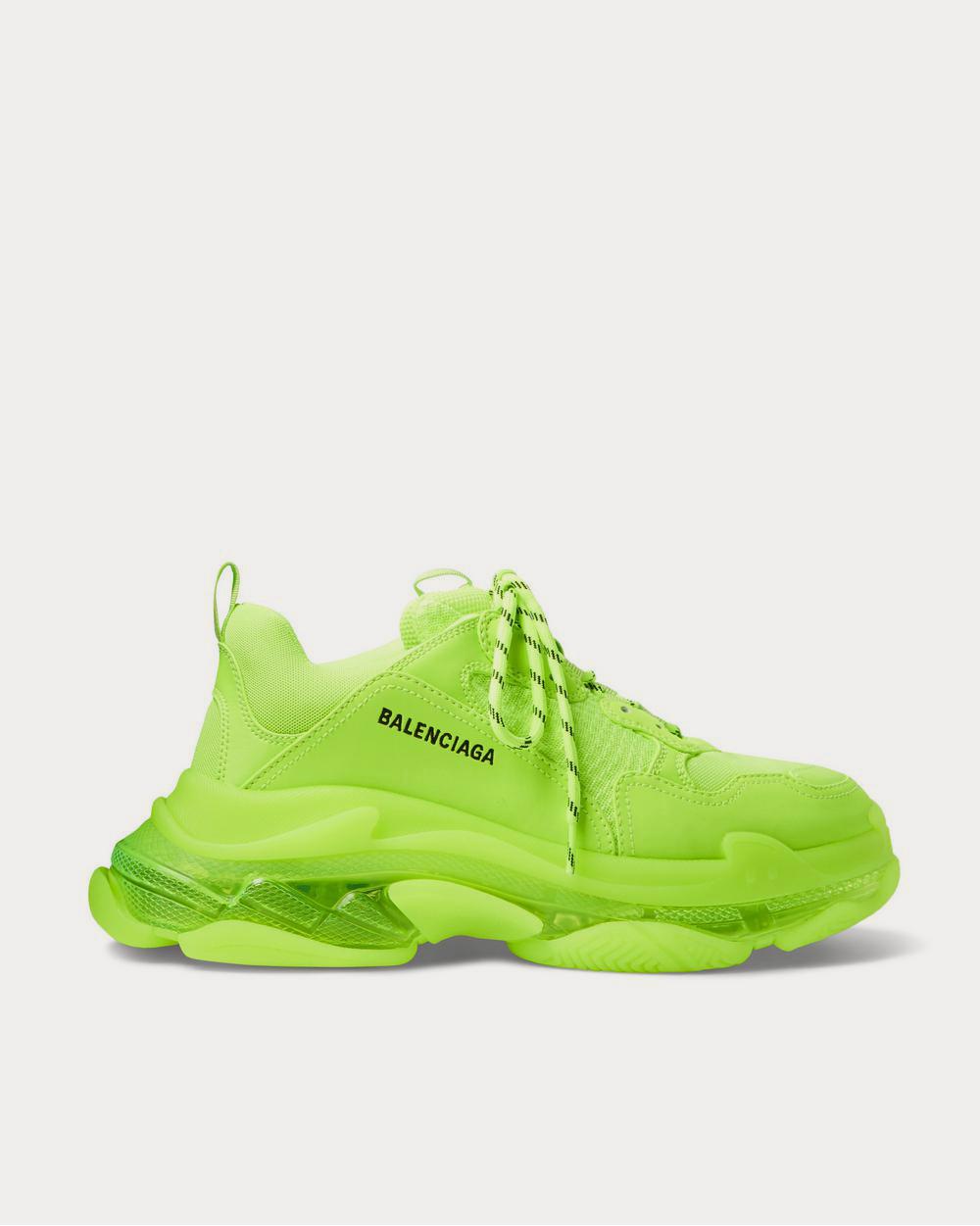 Balenciaga green yellow triple s best sale