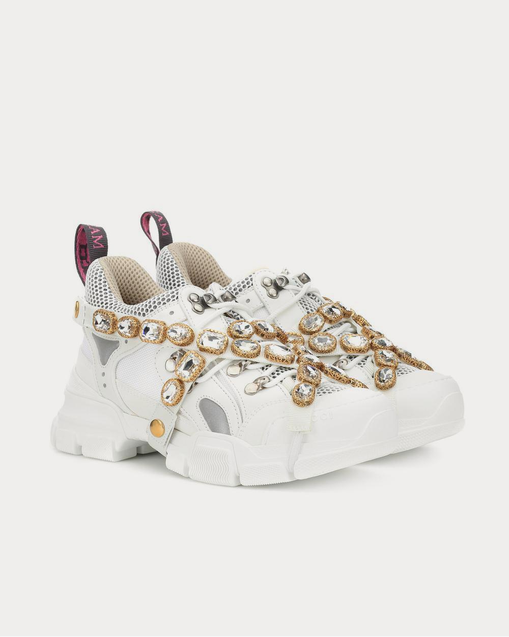 Gucci Flashtrek embellished White Low Top Sneakers - 2