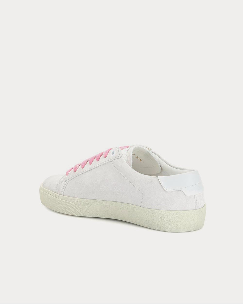 Saint Laurent Court Classic SL/06 suede Blanc Optique Low Top Sneakers - 3