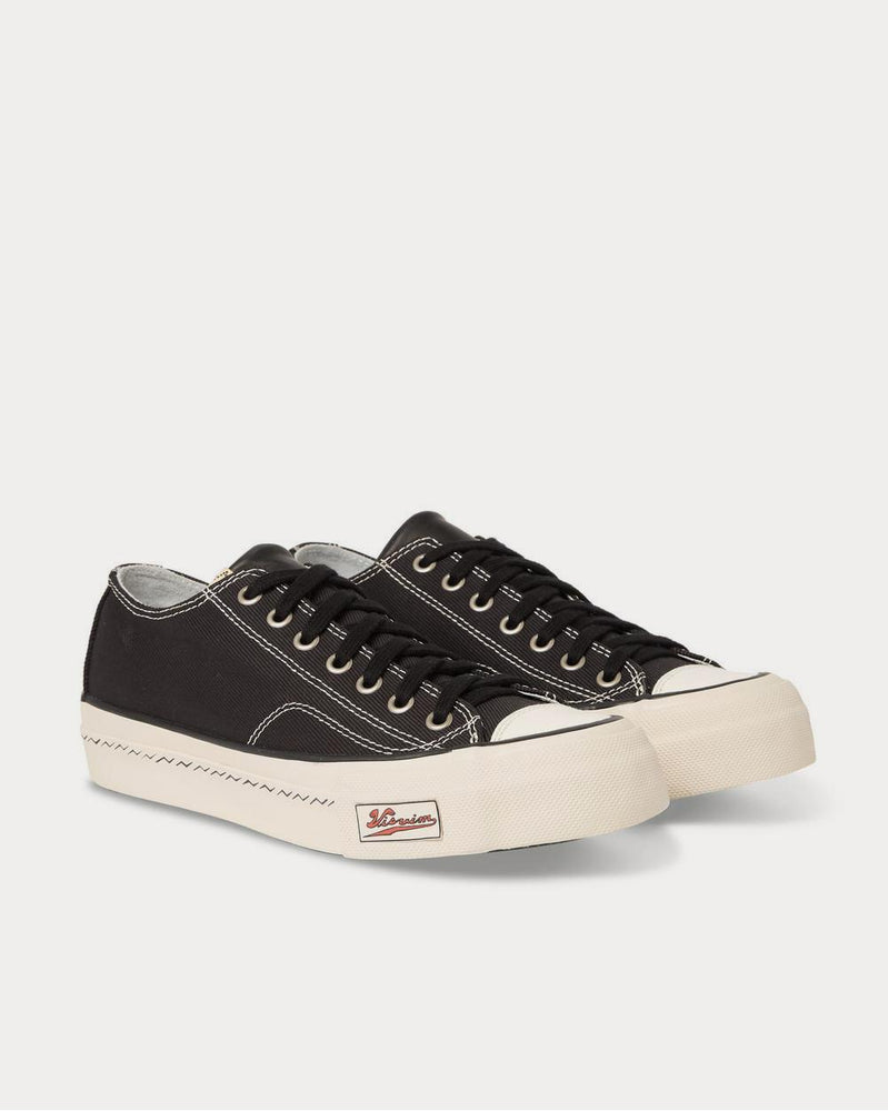 Visvim Skagway Leather-Trimmed Canvas  Black low top sneakers - 2