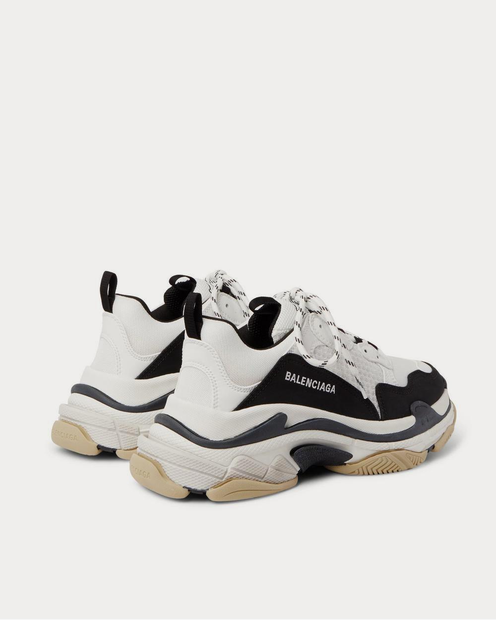 Balenciaga Triple S Mesh, Nubuck and Leather  White low top sneakers - 4