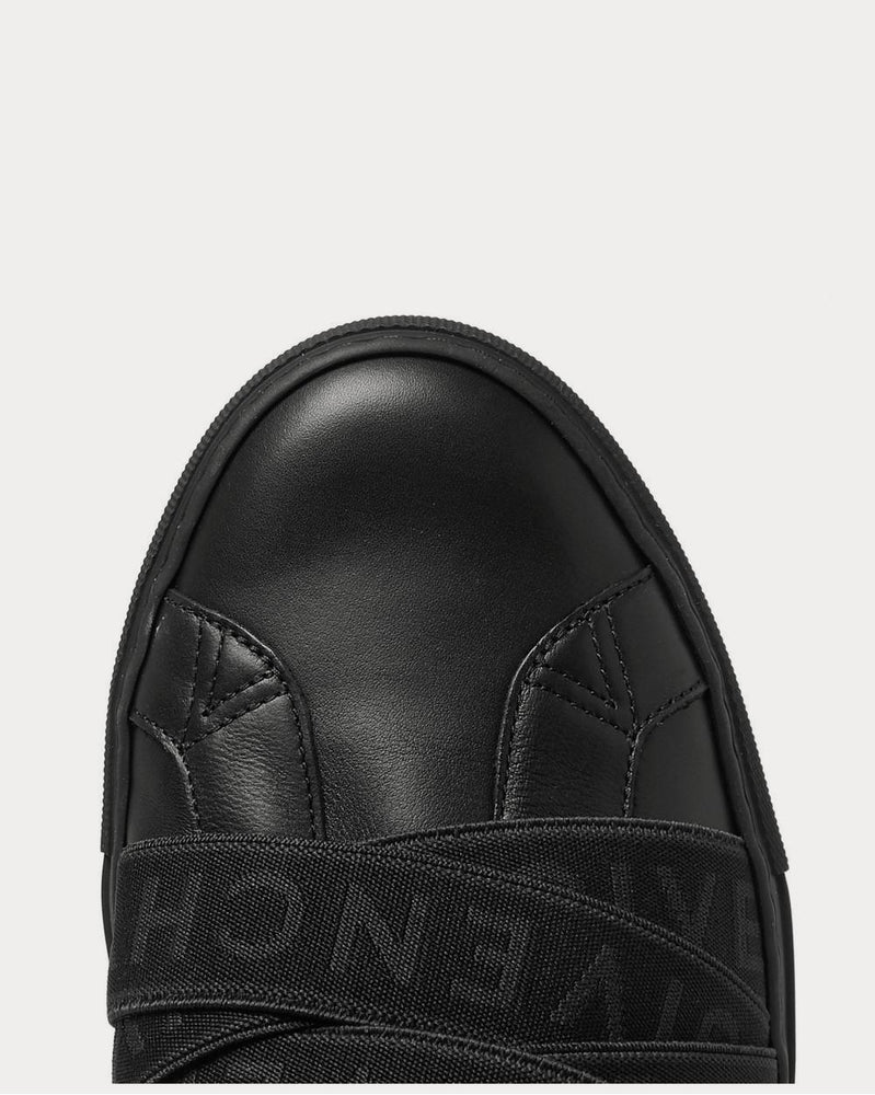 Givenchy Urban Street Logo-Jacquard Leather Slip-On  Black low top sneakers - 5