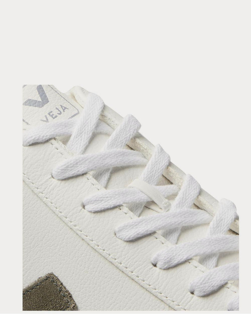 Veja Campo Suede-Trimmed Leather  White low top sneakers - 4