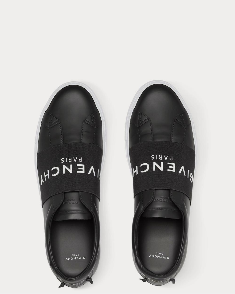 Givenchy Urban Street Logo-Print Leather Slip-On  Black low top sneakers - 6