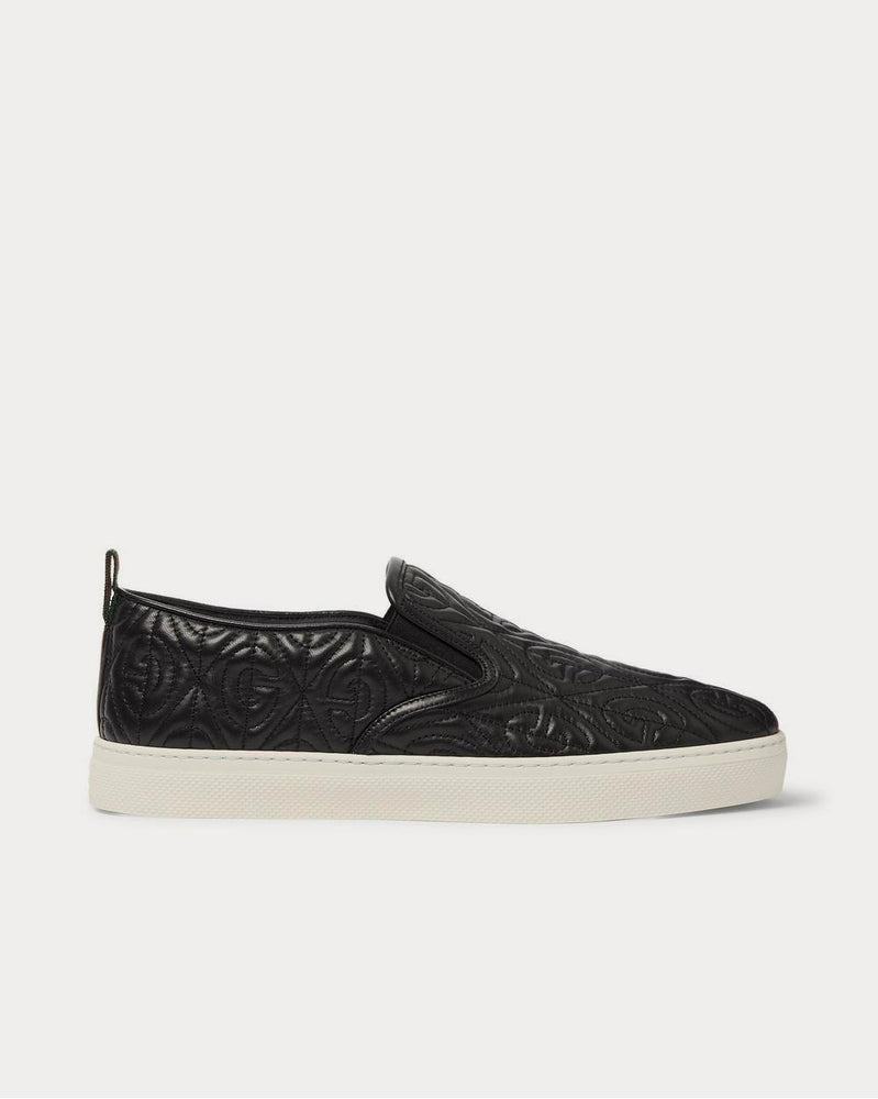 Gucci Dublin Quilted Leather Slip-On  Black slip on sneakers - 1