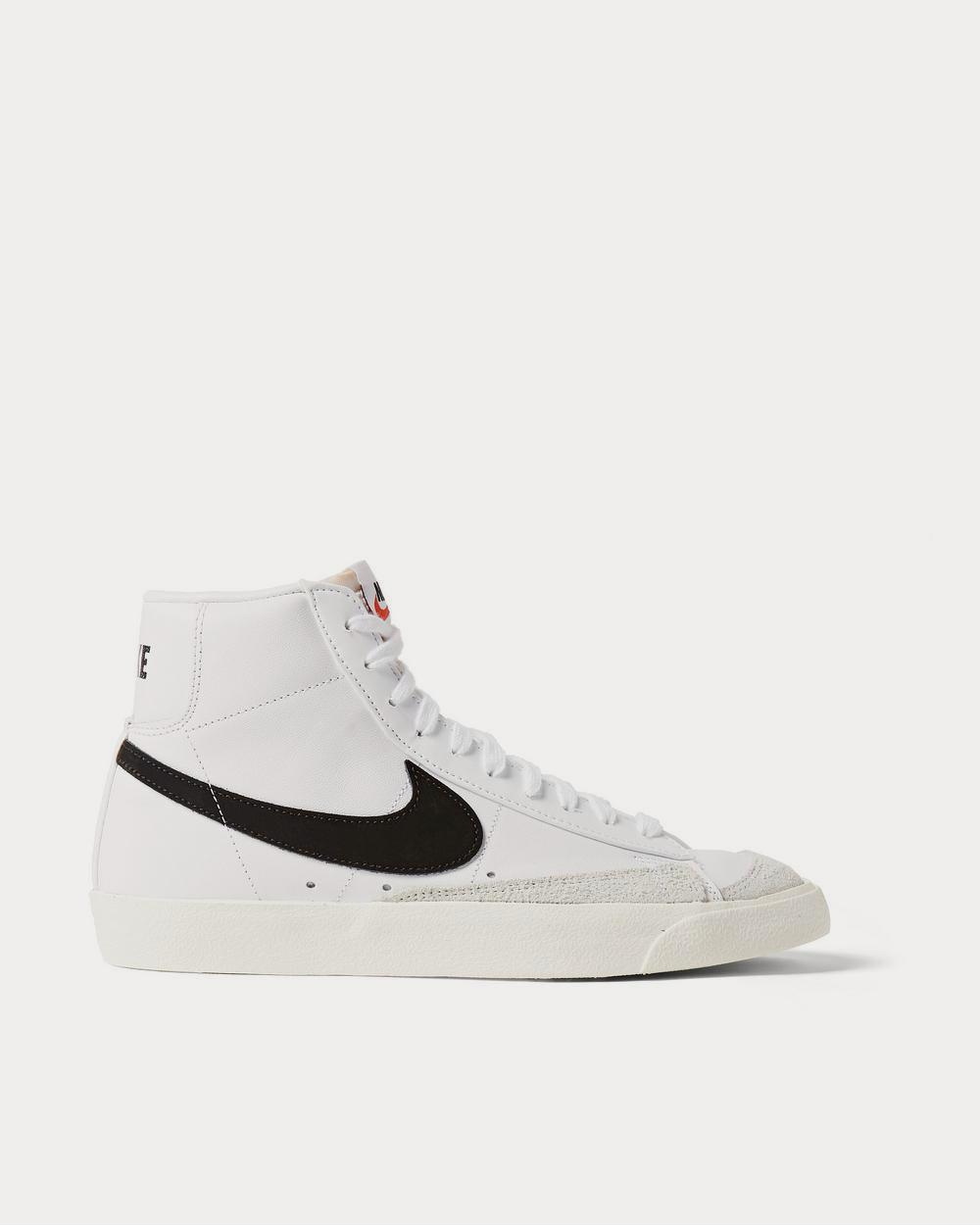 Nike Blazer Mid 77 Suede Trimmed Leather White high top sneakers Sneak in Peace