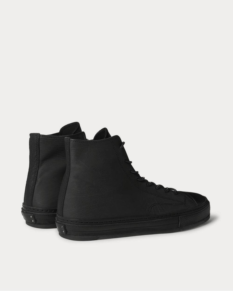 Hender Scheme Full-Grain Leather High-Top  Black high top sneakers - 3