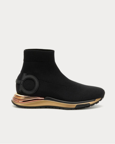 Salvatore Ferragamo Gardena sock Black high top Sneakers