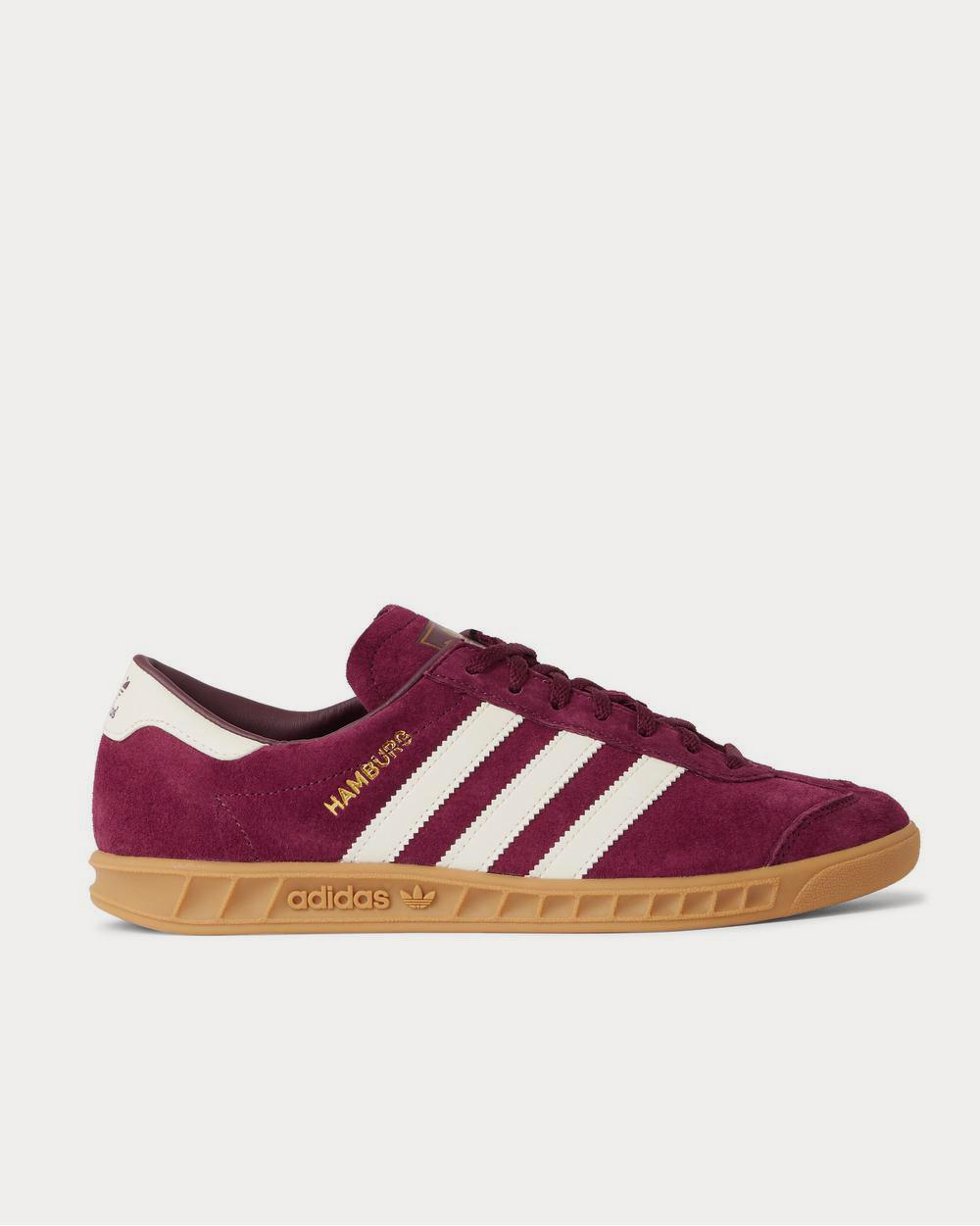 Adidas hamburg white red leather online