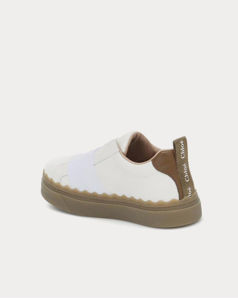 Chloé Lauren leather Grove Brown Slip On Sneakers - 3