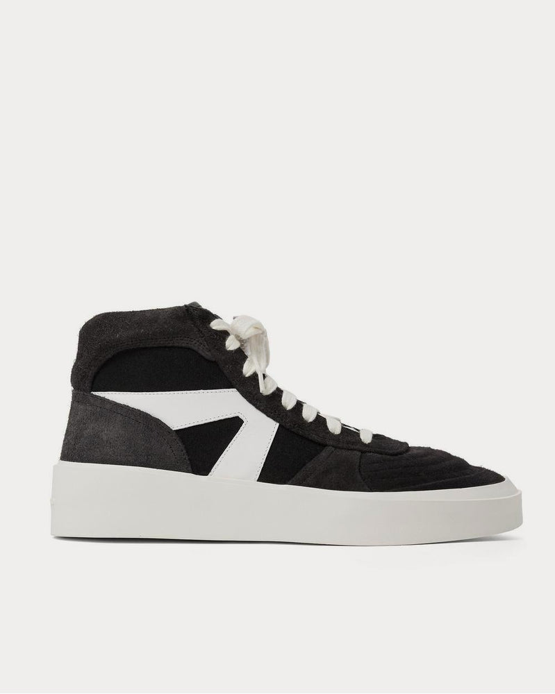 Fear of God Suede, Leather and Canvas High-Top  Black high top sneakers - 1