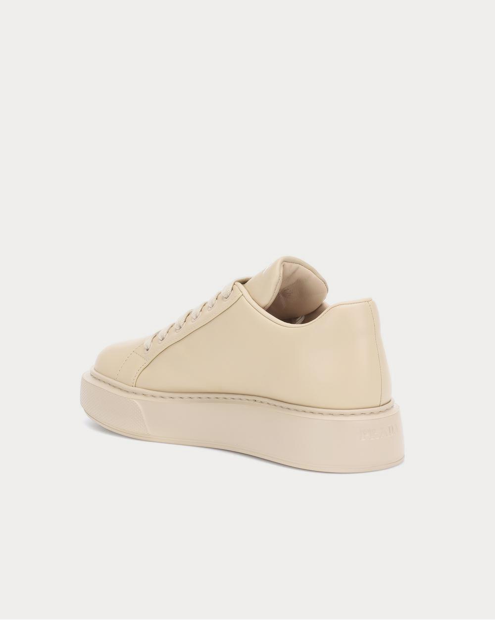 Prada Leather platform Nude Low Top Sneakers - 3