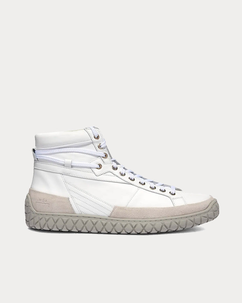 A-COLD-WALL* Granulite White High Top Sneakers - 1