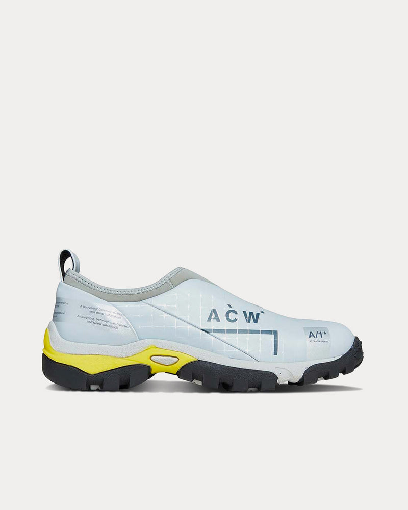 A-COLD-WALL* NC.1 Dirt Moc Mid Grey / Yellow Slip On Sneakers - 1