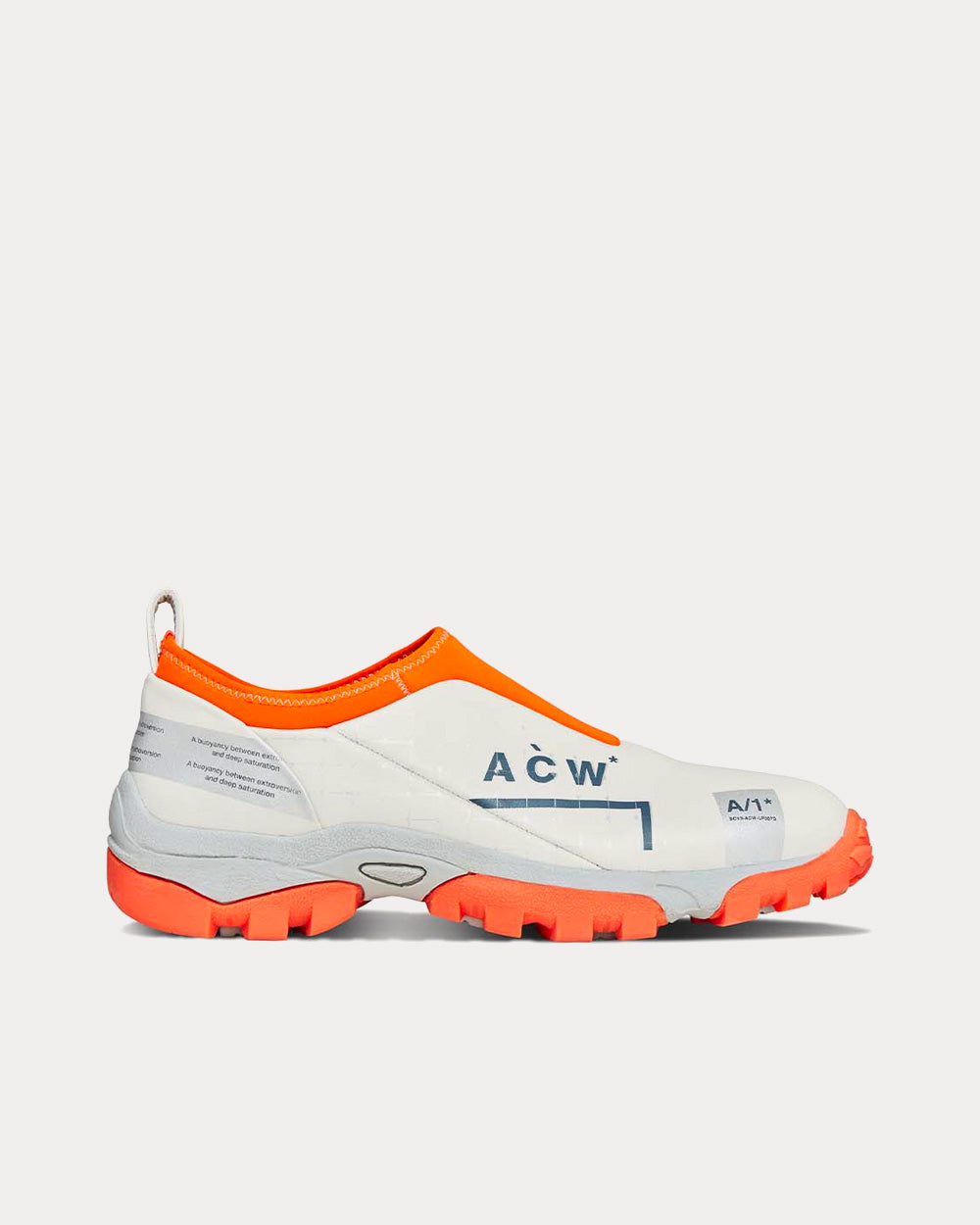 A-COLD-WALL* NC.1 Dirt Moc Bone / Orange Slip On Sneakers - 1