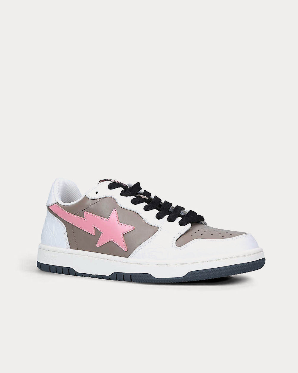 A Bathing APE BAPE STA Abstract-Print Pink Low Top Sneakers - 3