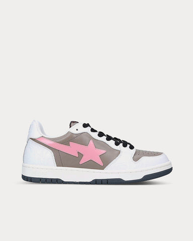 A Bathing APE BAPE STA Abstract-Print Pink Low Top Sneakers