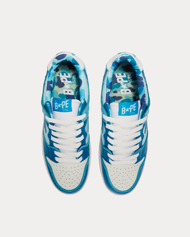 A Bathing APE BAPE Sta ABC Camo Blue Low Top Sneakers - 2