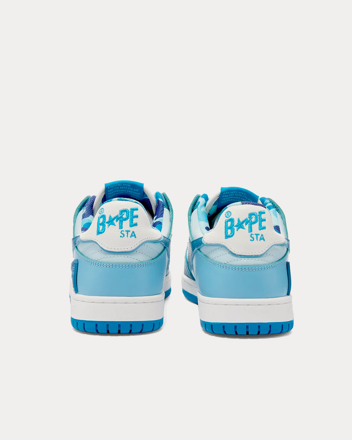 A Bathing APE BAPE Sta ABC Camo Blue Low Top Sneakers - 4