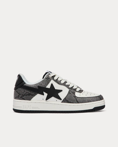 A Bathing APE Bape Sta Snake Black Low Top Sneakers