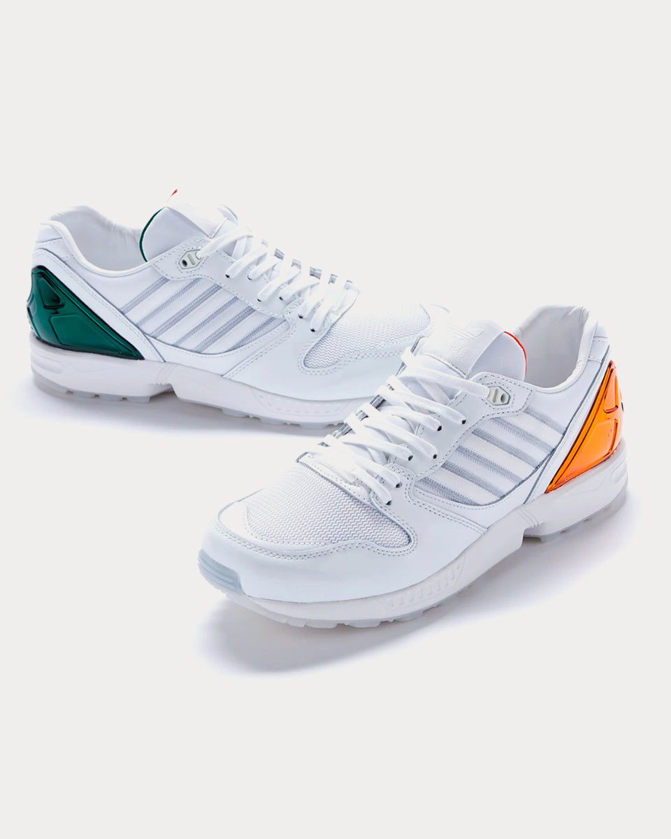 Adidas A ZX ZX5000 THE U White Orange and Green Low Top Sneakers Sneak in Peace