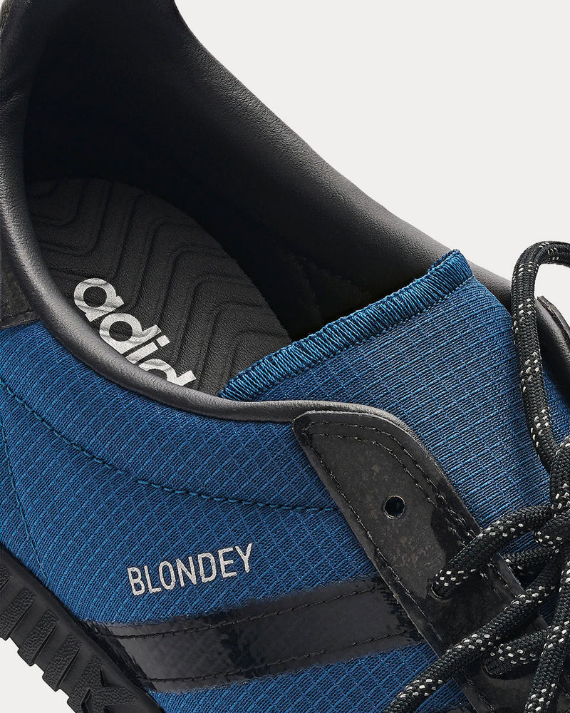 Adidas x Blondey Gazelle Indoor Mineral Blue / Core Black Low Top Sneakers - 5