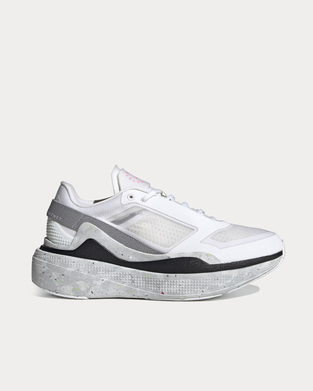 Adidas X Stella McCartney Earthlight Mesh Cloud White Dove Grey Core Black Low Top Sneakers Sneak in Peace