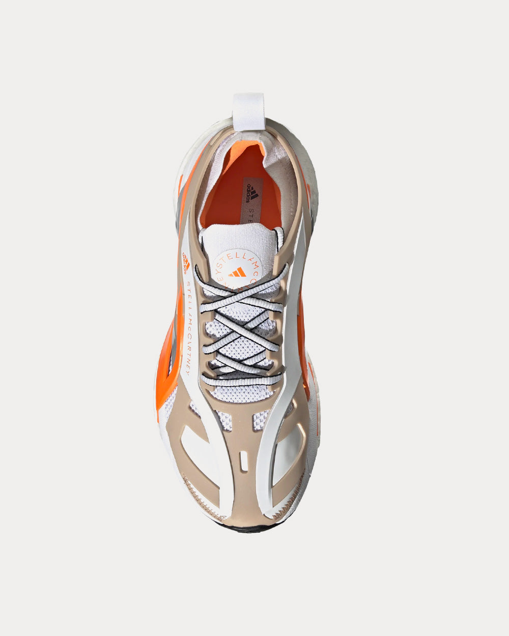 Adidas X Stella McCartney Solarglide Ash Pearl / Cloud White / Signal Orange Running Shoes - 2