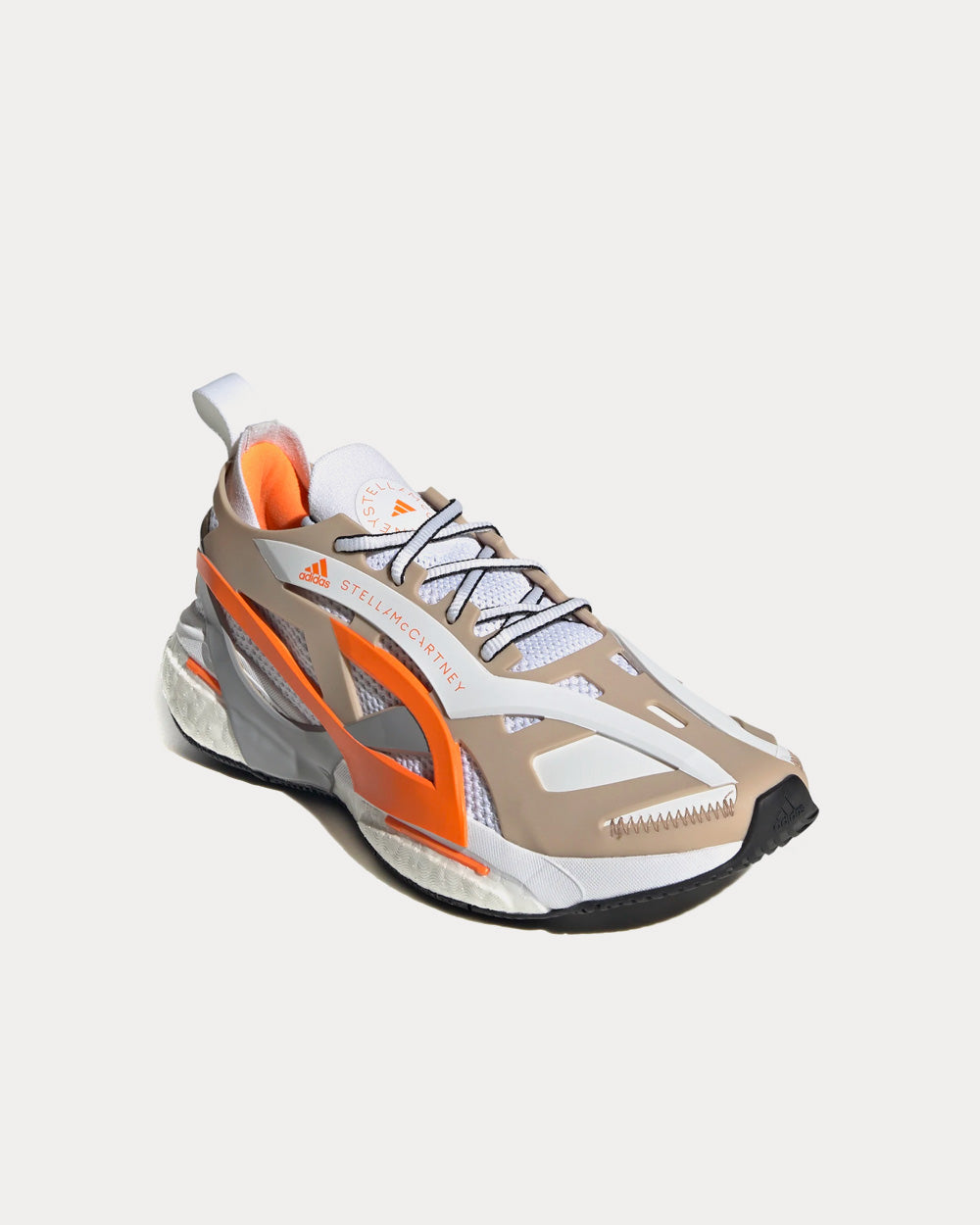 Adidas X Stella McCartney Solarglide Ash Pearl / Cloud White / Signal Orange Running Shoes - 3